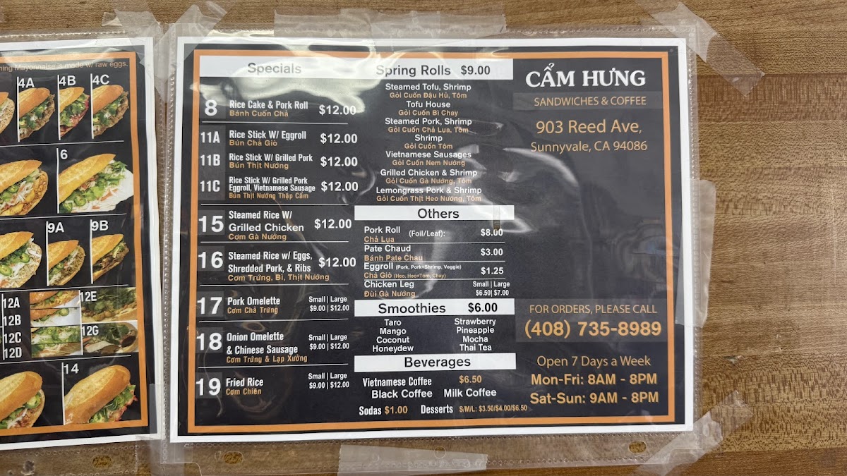 Cẩm Hưng Sandwich and Coffee Menu - Image 4